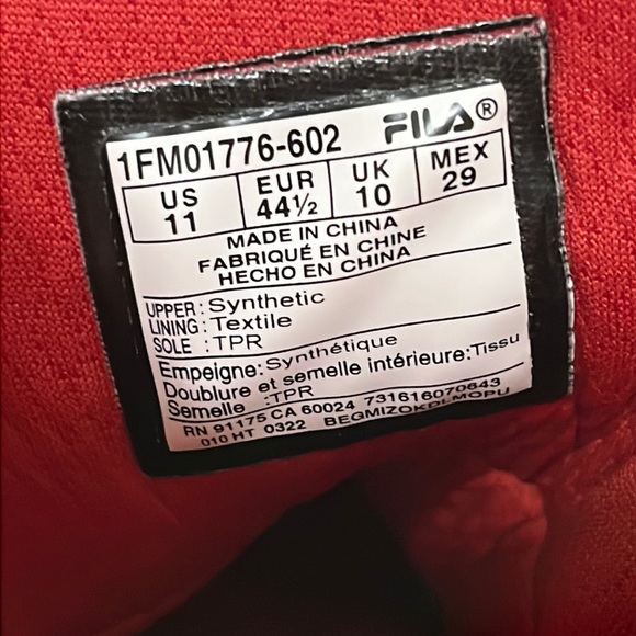 FILA Men's Shoes - size 11 - Picture 11 of 11
